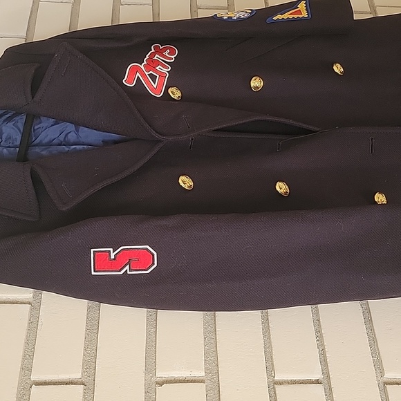 Zara woman awesome long military coat with patches. - Picture 6 of 10